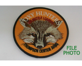 Thompson / Center 1987 Patch titled "Foxy Hunters Use Muzzle Loaders" - Original