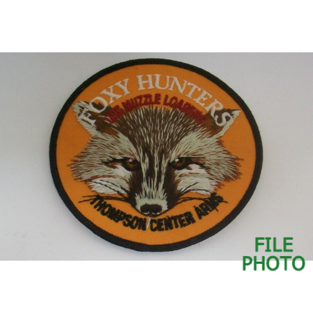 Thompson / Center 1987 Patch titled "Foxy Hunters Use Muzzle Loaders" - Original