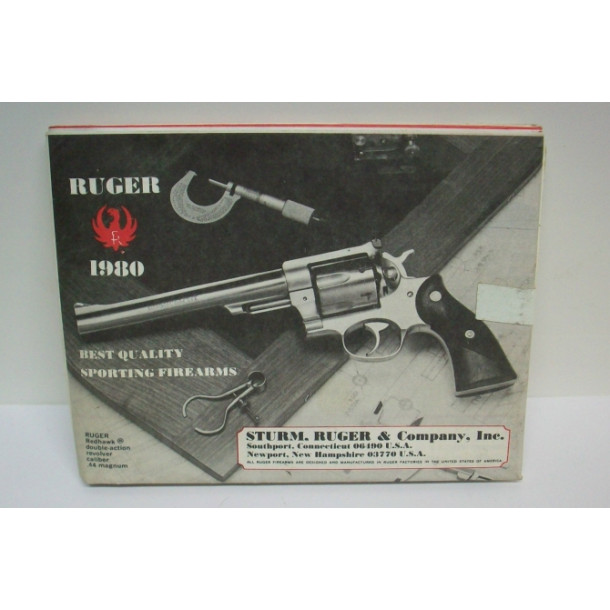 Ruger 1980 Folded Firearms Catalog - Original