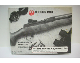 Ruger 1981 Folded Firearms Catalog - Original