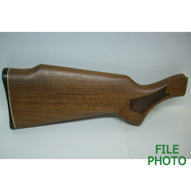 Butt Stock - Walnut - Checkered - Non Grip Cap Variation - Original