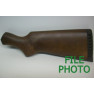 Butt Stock - Hard Wood - w/ Recoil Pad - Medium Brown - w/ Circular Medallion Cut - Original