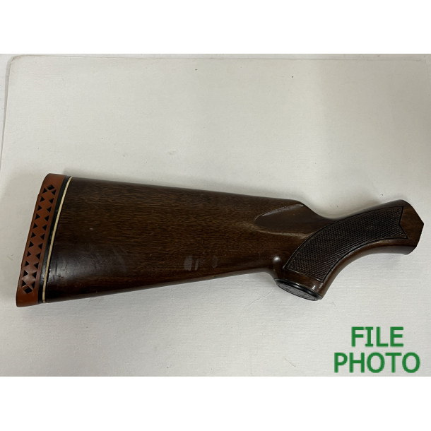 Butt Stock - Walnut - Checkered - 4th Pattern - w/ Red Recoil Pad - Original Butt Stock - Walnut - Checkered - 4th Pattern - w/ Red Recoil Pad - Original