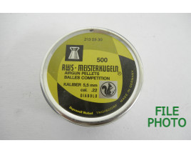 RWS Meisterkugeln .22 Caliber (5.5mm) Diabolo Airgun Pellets - Partial