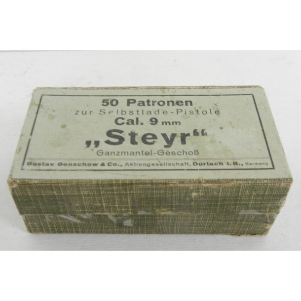 Gustav Genschow 9mm Cal Steyr Ammunition