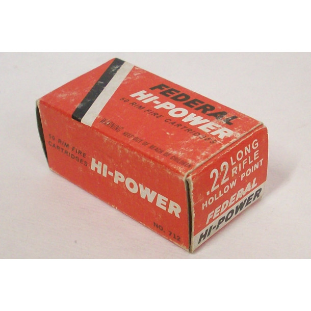Federal Hi-Power Box of 22 LR Ammunition - Hollow Point