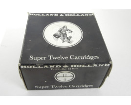 Holland and Holland Super 12 Cartridges Box of 12 Gauge 2 1/2" Shotgun Ammunition