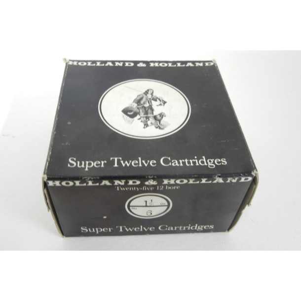 Holland and Holland Super 12 Cartridges Box of 12 Gauge 2 1/2" Shotgun Ammunition