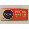 Peters Pistol Match Box of 22 LR Ammunition
