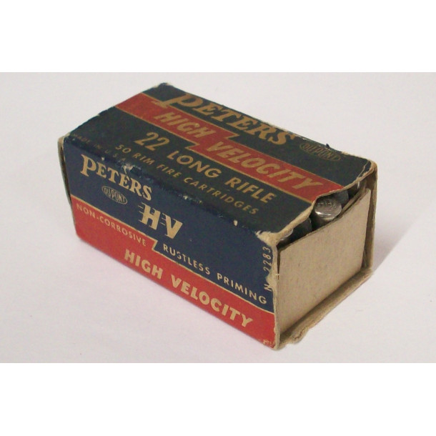 Peters High Velocity Box of 22 LR Ammunition