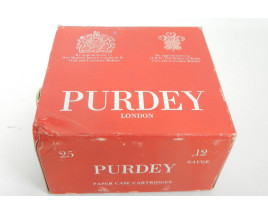 Purdey London Box of Paper Case Cartridges 12 Gauge 2 1/2" Shotgun Ammunition