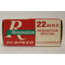 Remington Hi-Speed Box of 22 W.R.F. Ammunition