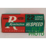 Remington Hi Speed Kleanbore Box of 22 LR Ammunition - Hollow Point