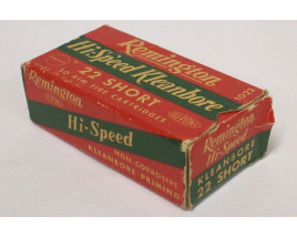 Remington Hi-Speed Kleanbore Box of 22 Short Ammunition - Partial Box