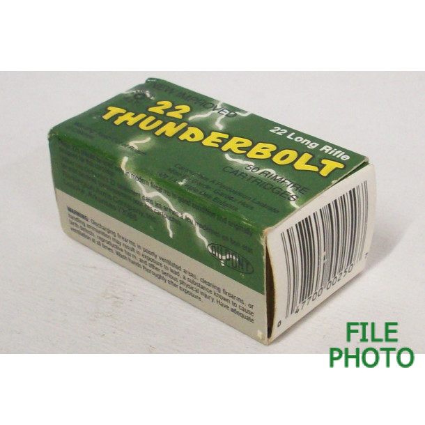 Remington 22 Thunderbolt Box of 22 LR Ammunition - New Improved