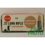 Sears Copper Plated Box of 22 LR Ammunition