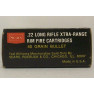 Sears Ted Williams Xtra-Range Box of 22 LR Ammunition
