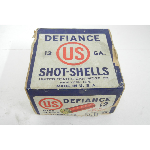 US Box of Defiance Cartridges 12 Gauge 3 1/4 - 1 1/8 - 6C Shotgun Ammunition
