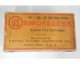 US Box of .32 Colt Police Positive Smokeless Ammunition