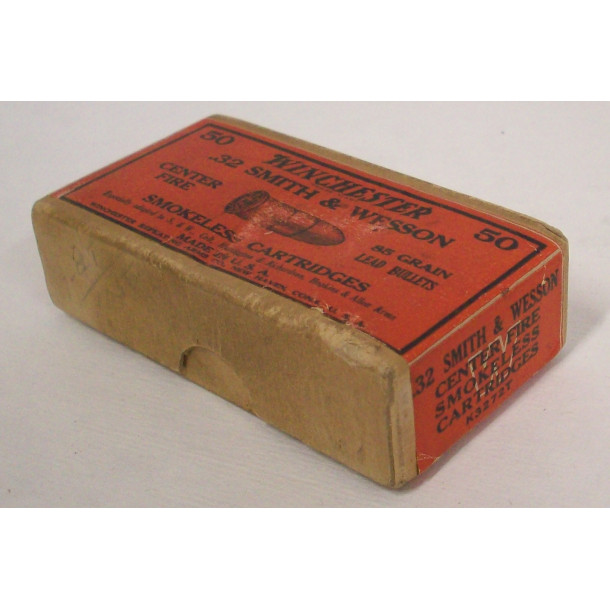 Winchester Full Top Two Piece Box for 32 S&W Ammunition - Empty