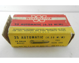 Winchester Box of 25 Automatic Center Fire Ammunition
