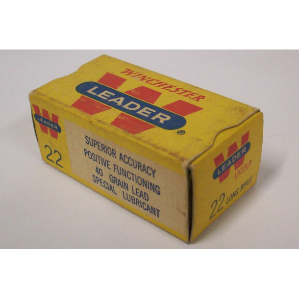 Winchester Leader Box of 22 LR Ammunition - Partial Box