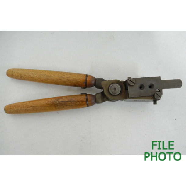 Unmarked .358 Diameter Double Cavity Hollow Bullet Mould with Handles
