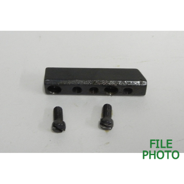 Receiver Peep Sight Attaching Base w/ Mounting Screws - for Redfield Receiver Peep Sight - by Redfield