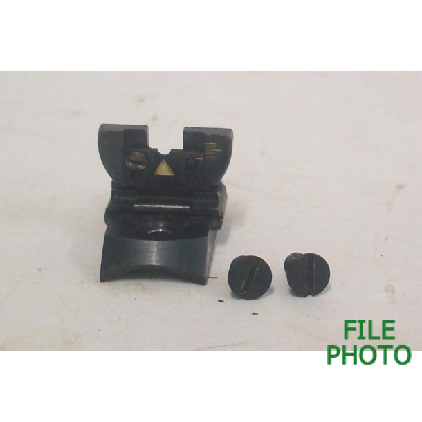 Lyman Folding Rear Sight w/ Base & Screws - Original