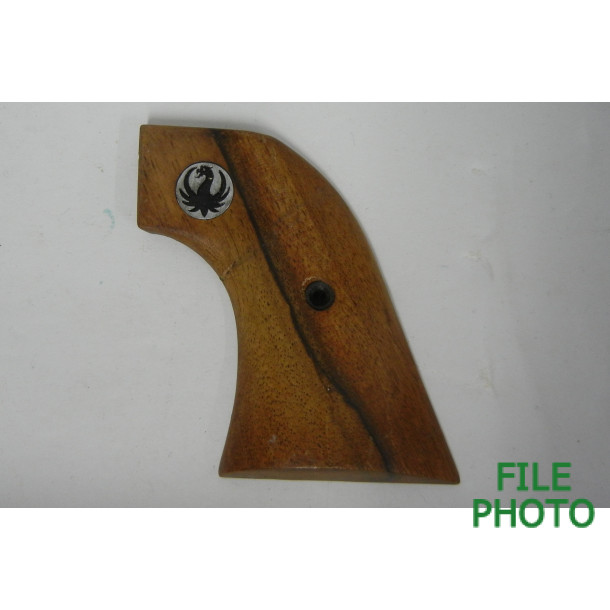 Grip Panel - Left Side - 1st Variation - Walnut - w/ Black Phoenix Medallion - "XR3" - Original