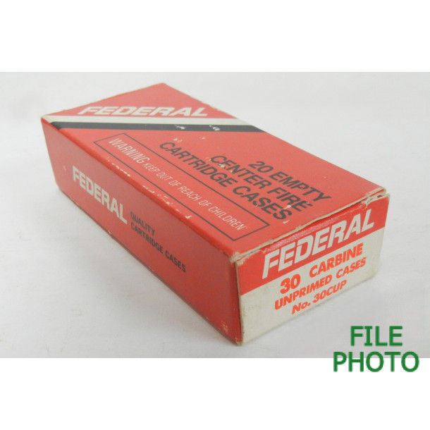 Unprimed 30 Carbine Brass Casings by Federal Cartridge Company