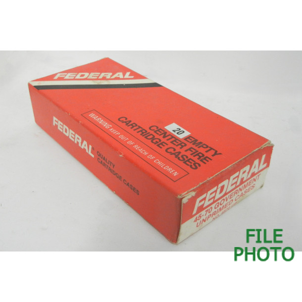Unprimed 45-70 Gov't Brass Casings by Federal Cartridge Company