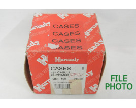 Unprimed 454 Casull Brass Casings by Hornady