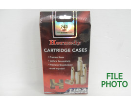 Unprimed 243 Win. Brass Casings by Hornady