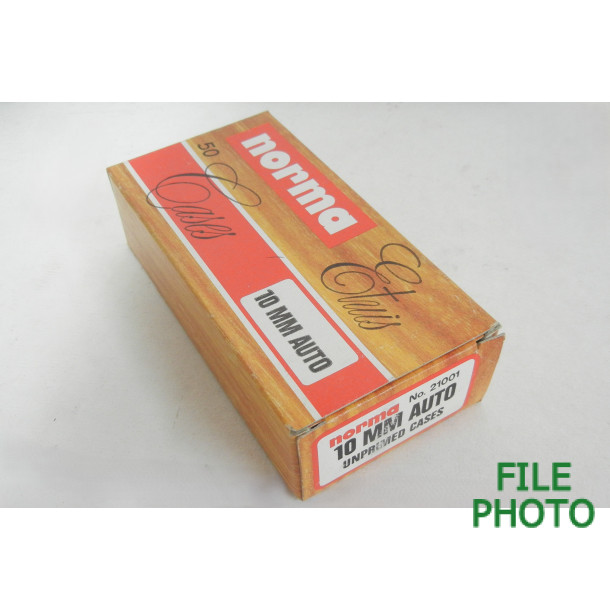 Unprimed 10MM Auto Brass Casings by Norma