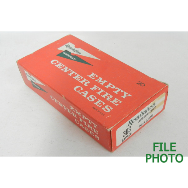Unprimed 303 Savage Brass Casings by Remington