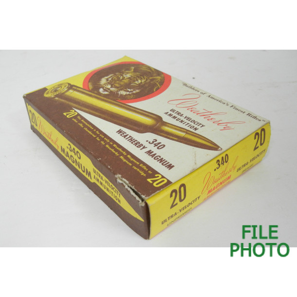 Unprimed 340 Magnum Brass Casings by Weatherby