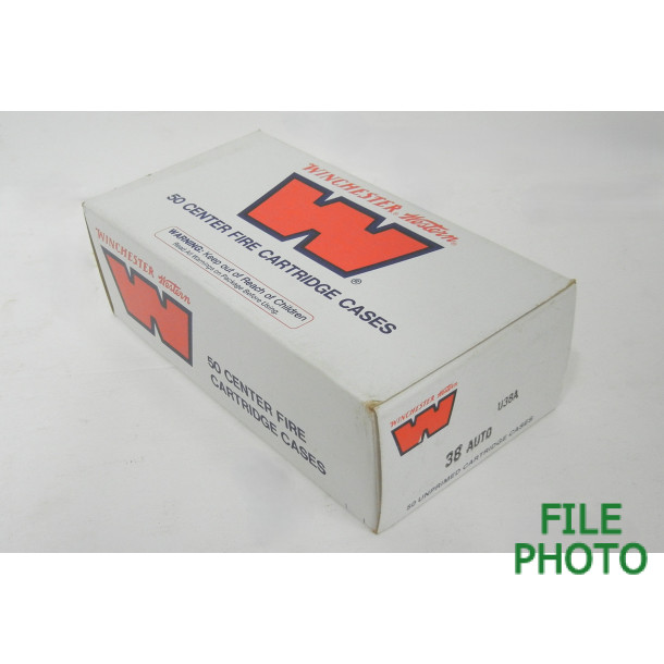 Unprimed 38 Auto Brass Casings by Winchester-Western