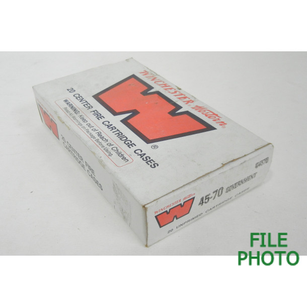 Unprimed 45-70 Gov't Brass Casings by Winchester Western