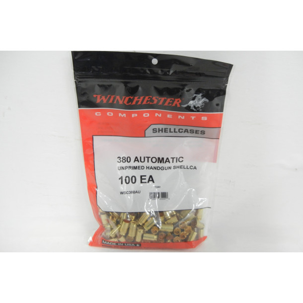 Unprimed 380 Auto Brass Casings by Winchester
