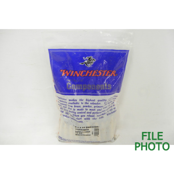 Unprimed 6.5 X 55 Brass Casings by Winchester