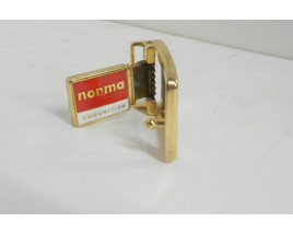 Norma Ammunition Brass Belt Buckle