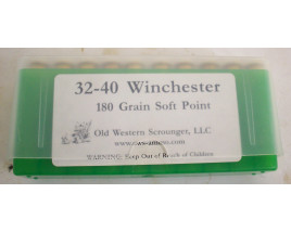 Old Western Scrounger Box of 32-40 Win Rifle Ammunition