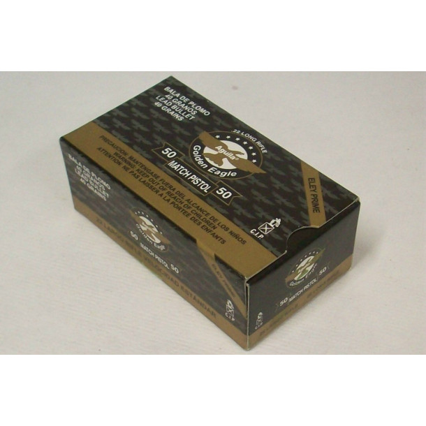 Aguila Golden Eagle Match Pistol Box of 22 LR Ammunition