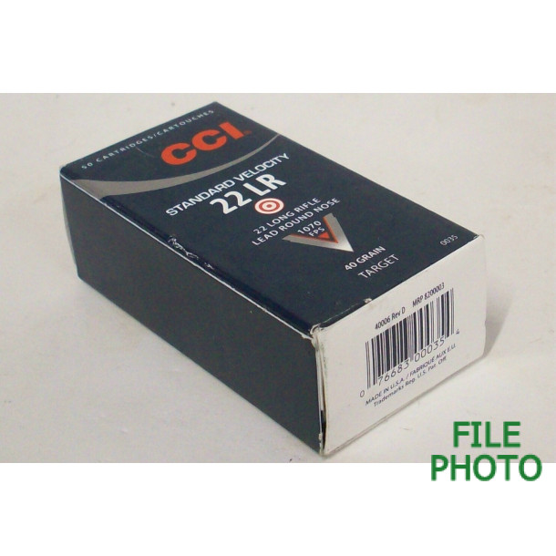 CCI Target Standard Velocity Box of 22 LR Ammunition