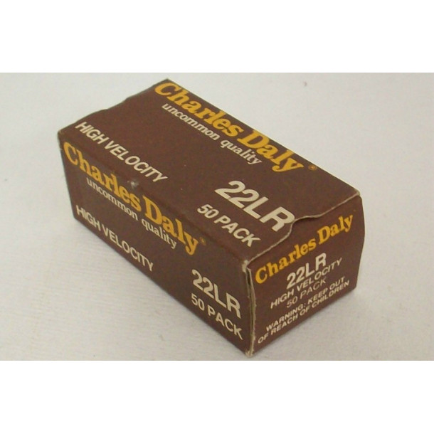 Charles Daly High Velocity Box of 22 LR Ammunition - Partial Box