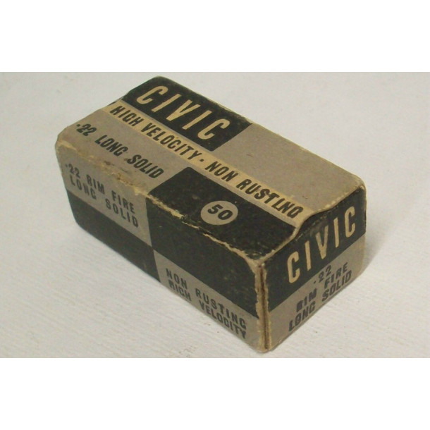 Civic High Velocity Box of 22 Long Ammunition Civic High Velocity Box of 22 Long Ammunition
