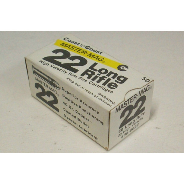 Coast-to-Coast Master-Mag Box of 22 LR Ammunition