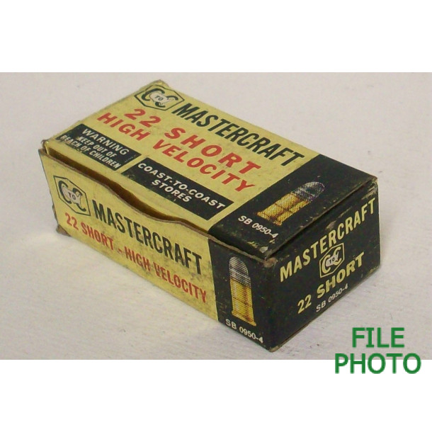 Coast-To-Coast Mastercraft Box of 22 Short Ammunition