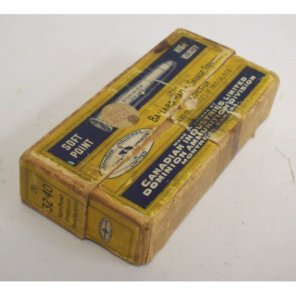 Dominon Cartridge Company Box of 32-40 Rifle Ammunition